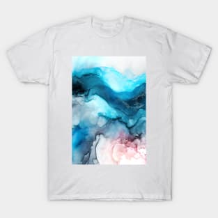 Blueberry Pink - Abstract Alcohol Ink Art T-Shirt